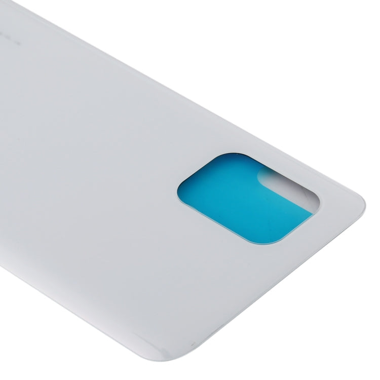 Tapa Trasera de Material de Cristal Para Batería Para Xiaomi MI 10 Lite 5G / MI 10 Youth 5G (Blanco)