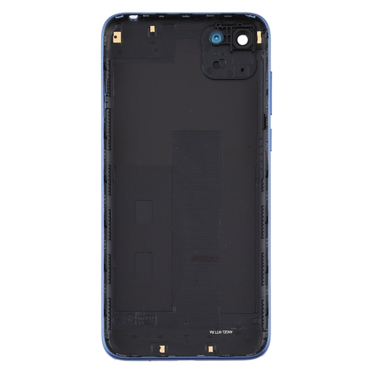 Couvercle arrière de batterie d'origine avec couvercle d'objectif d'appareil photo pour Huawei Y5p (bleu)