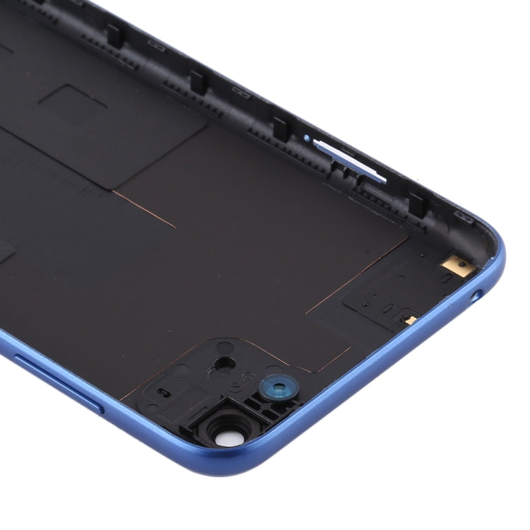 Couvercle arrière de batterie d'origine avec couvercle d'objectif d'appareil photo pour Huawei Y5p (bleu)