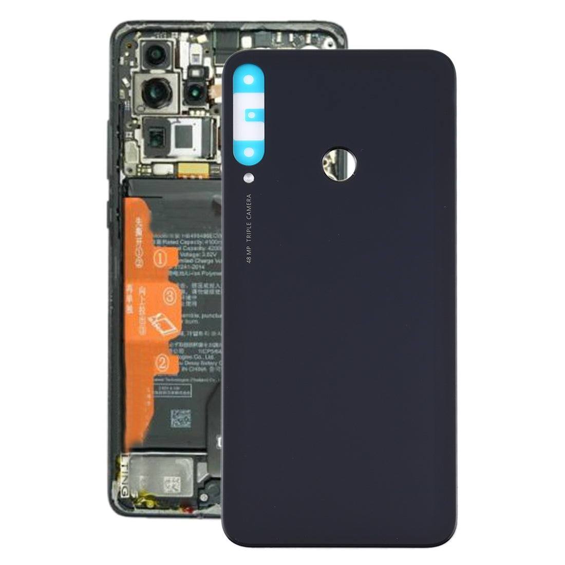 Cache Batterie Coque Arrière Huawei P40 Lite E / Y7p Noir