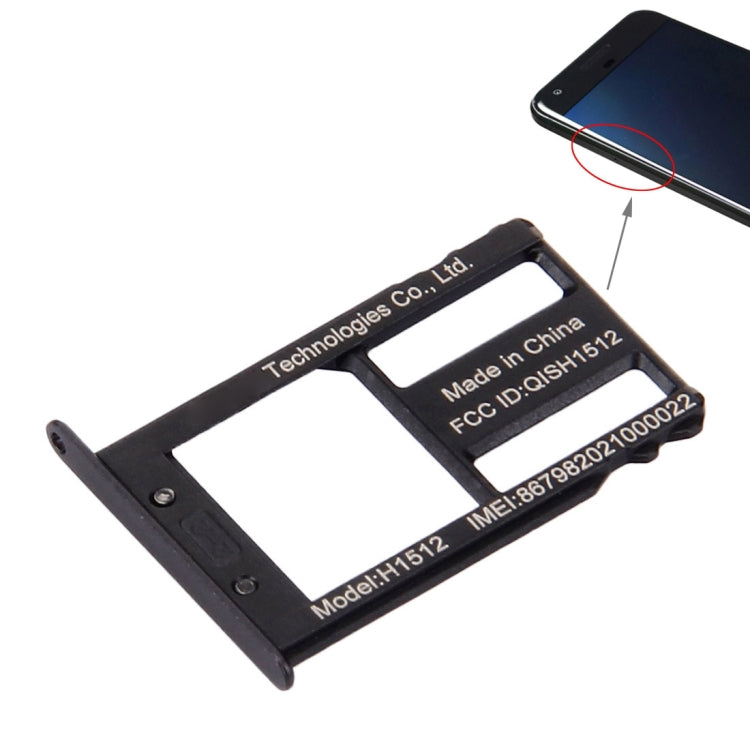 Plateau de carte SIM pour Google Nexus 6P (noir)