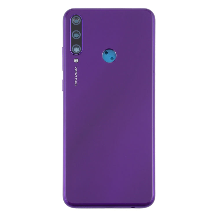 Original Battery Back Cover with Camera Lens Cover for Huawei Y6p (Purple)