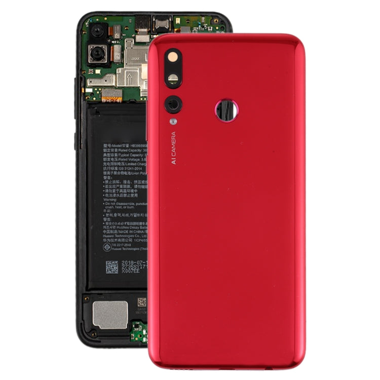 Tapa Trasera Original Para Batería con Tapa Para Lente de Cámara Para Huawei P Smart + 2019 (Rojo)