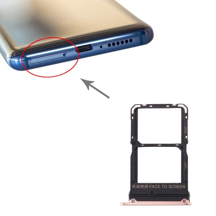 SIM Card Tray + SIM Card Tray For Xiaomi MI 10 (Gold)