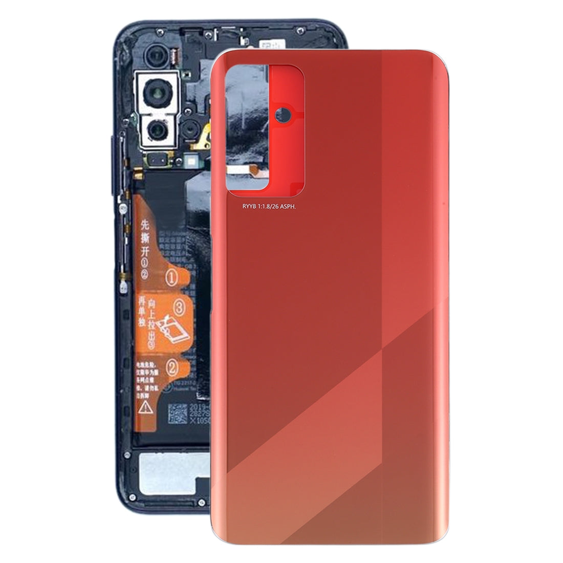 Battery Cover Back Cover Huawei Honor X10 5G Orange