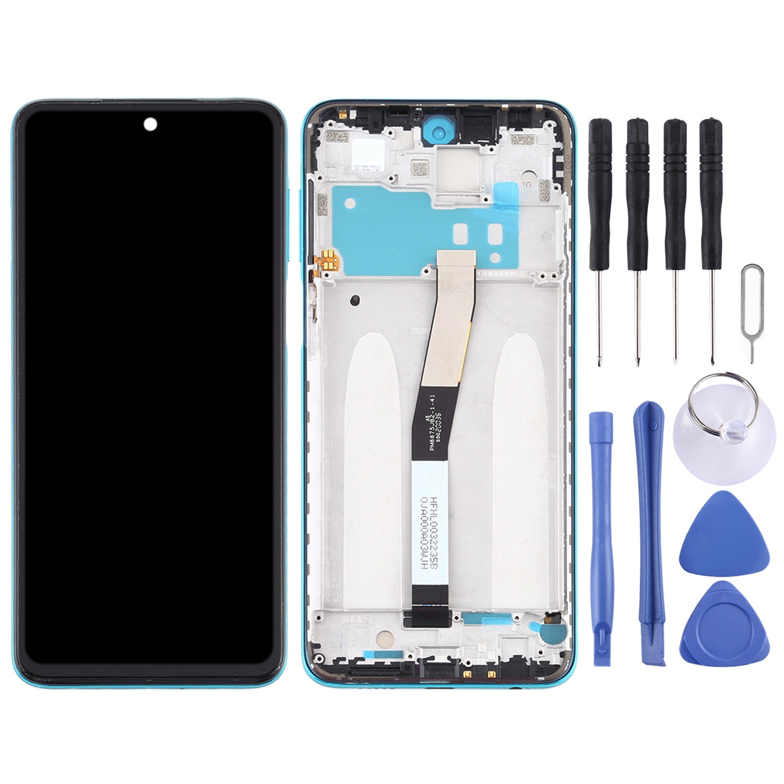 Pantalla Completa LCD + Tactil + Marco Xiaomi Redmi Note 9S Azul