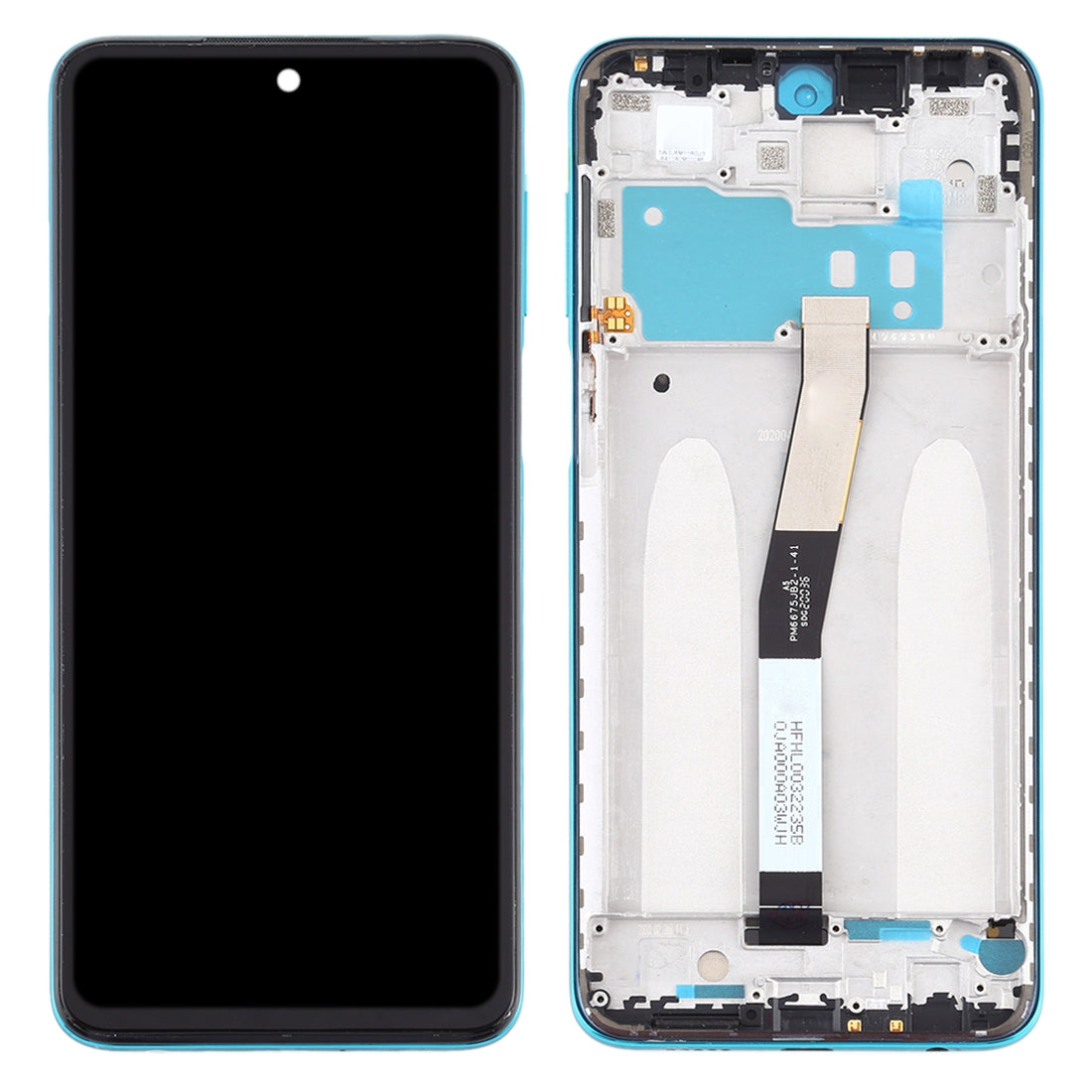 Full Screen LCD + Touch + Frame Xiaomi Redmi Note 9S Blue