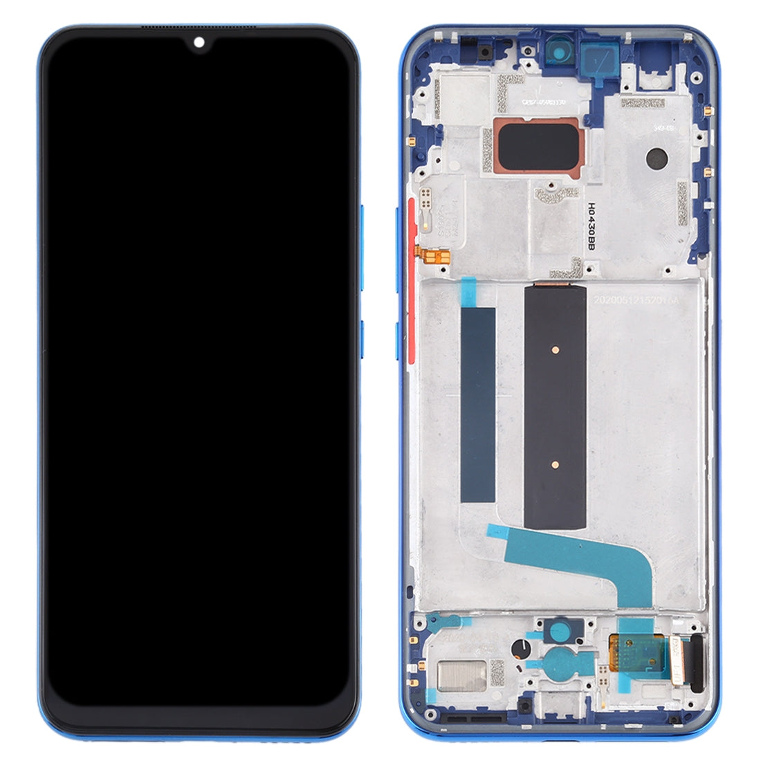 Full Screen LCD + Touch + Frame (Amoled) Xiaomi MI 10 Lite 5G Blue