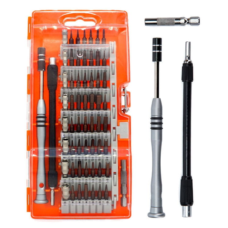 60 in 1 S2 Tool Steel Precision Screwdriver Bit Repair Tool Set (Orange)