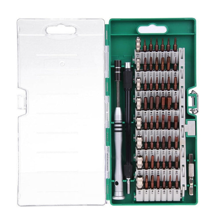 60 in 1 S2 Tool Steel Precision Screwdriver Bit Repair Tool Set (Green)