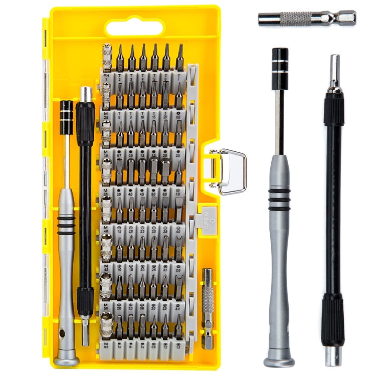 60 in 1 S2 Tool Steel Precision Screwdriver Bit Repair Tool Set (Yellow)