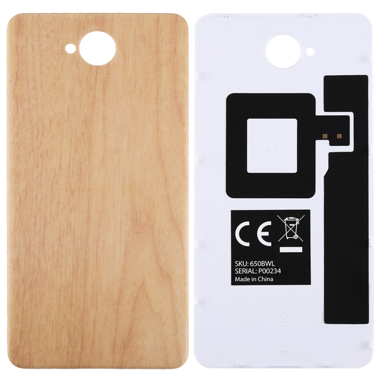 Wood Textured Battery Cover Microsoft Lumia 650 with NFC Adhesive