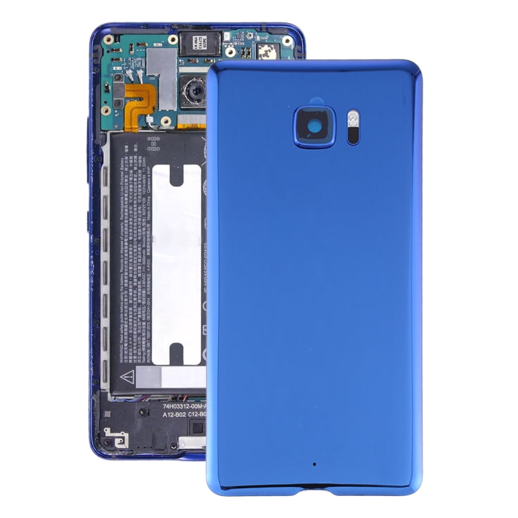 Battery Back Cover with Camera Lens Cover for HTC U Ultra (Blue)