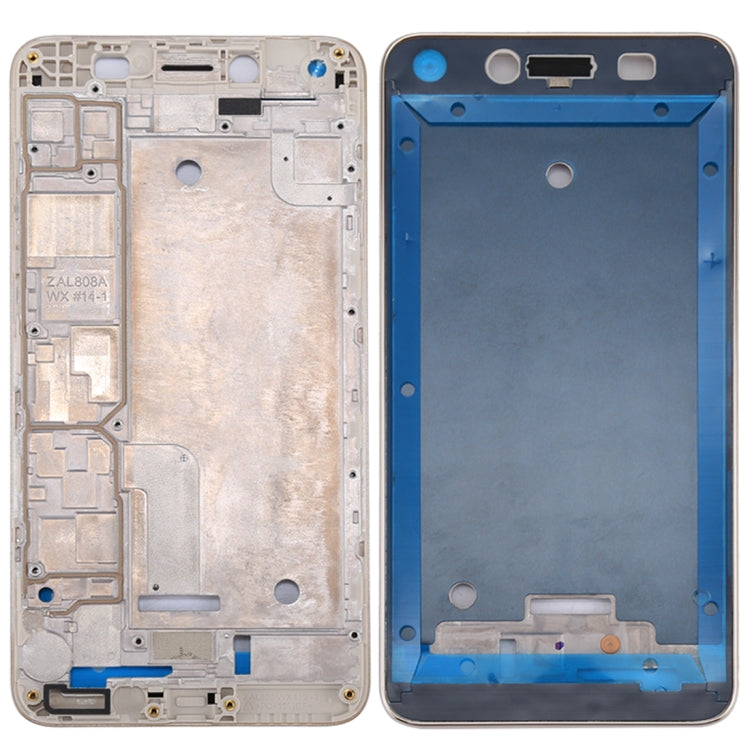 Huawei Honor 5 / Y5 II Carcasa Frontal Marco LCD Placa de Bisel (Dorado)