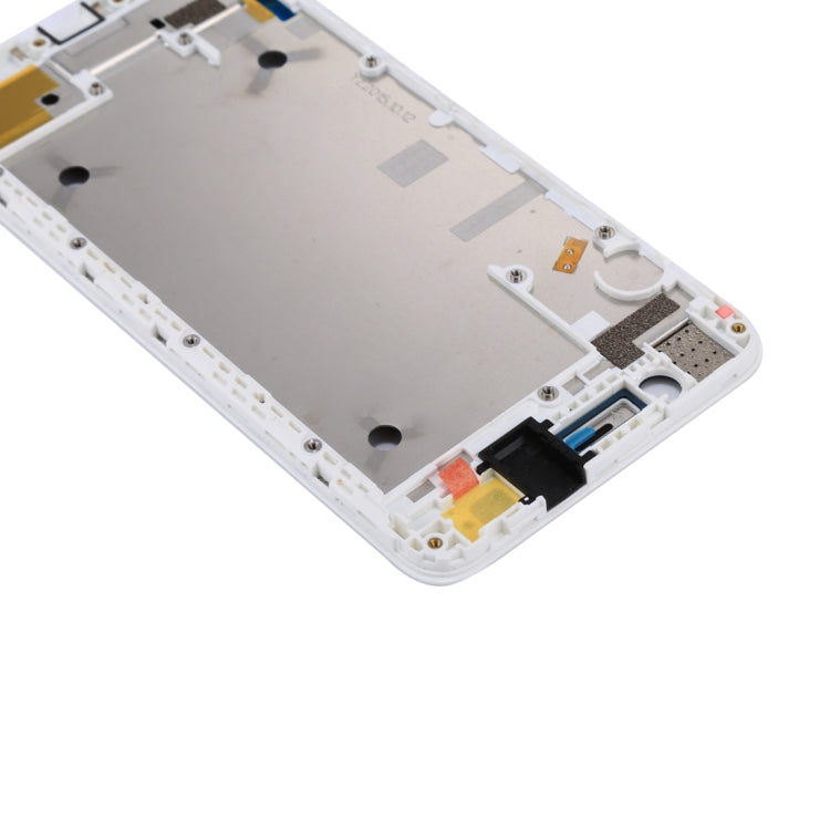 Plaque de lunette du cadre LCD du boîtier avant du Huawei Y6 / Honor 4A (blanc)