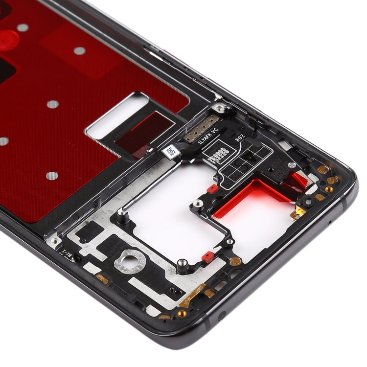 Placa de Bisel de Marco LCD de Carcasa Frontal con Teclas Laterales Para Huawei Mate 20 Pro (Negro)