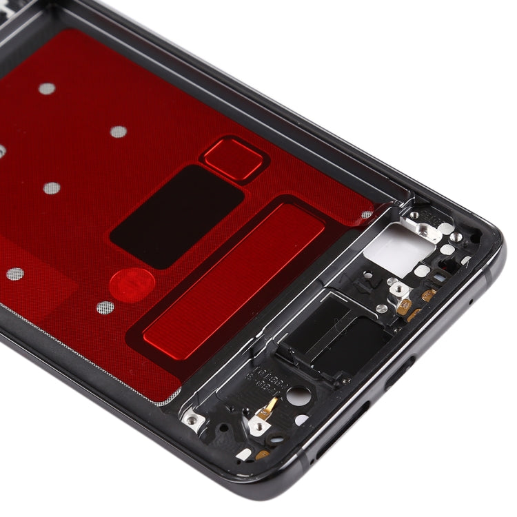 Placa de Bisel de Marco LCD de Carcasa Frontal con Teclas Laterales Para Huawei Mate 20 Pro (Negro)
