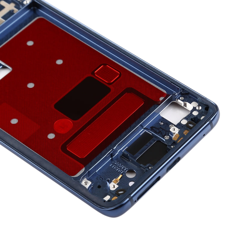 Plaque frontale du cadre LCD du boîtier avec touches latérales pour Huawei Mate 20 Pro (Bleu)
