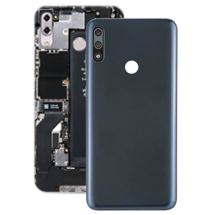 Coque arrière de batterie avec objectif d'appareil photo et touches latérales pour Asus Zenfone Max Pro (M2) ZB631KL (Bleu foncé)