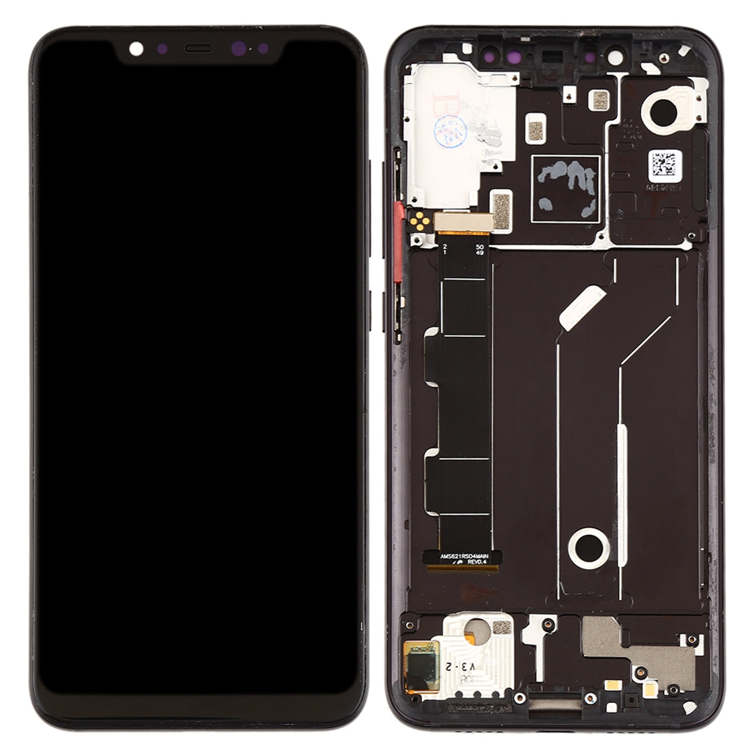 Ecran Complet LCD + Tactile + Châssis Xiaomi MI 8 Noir