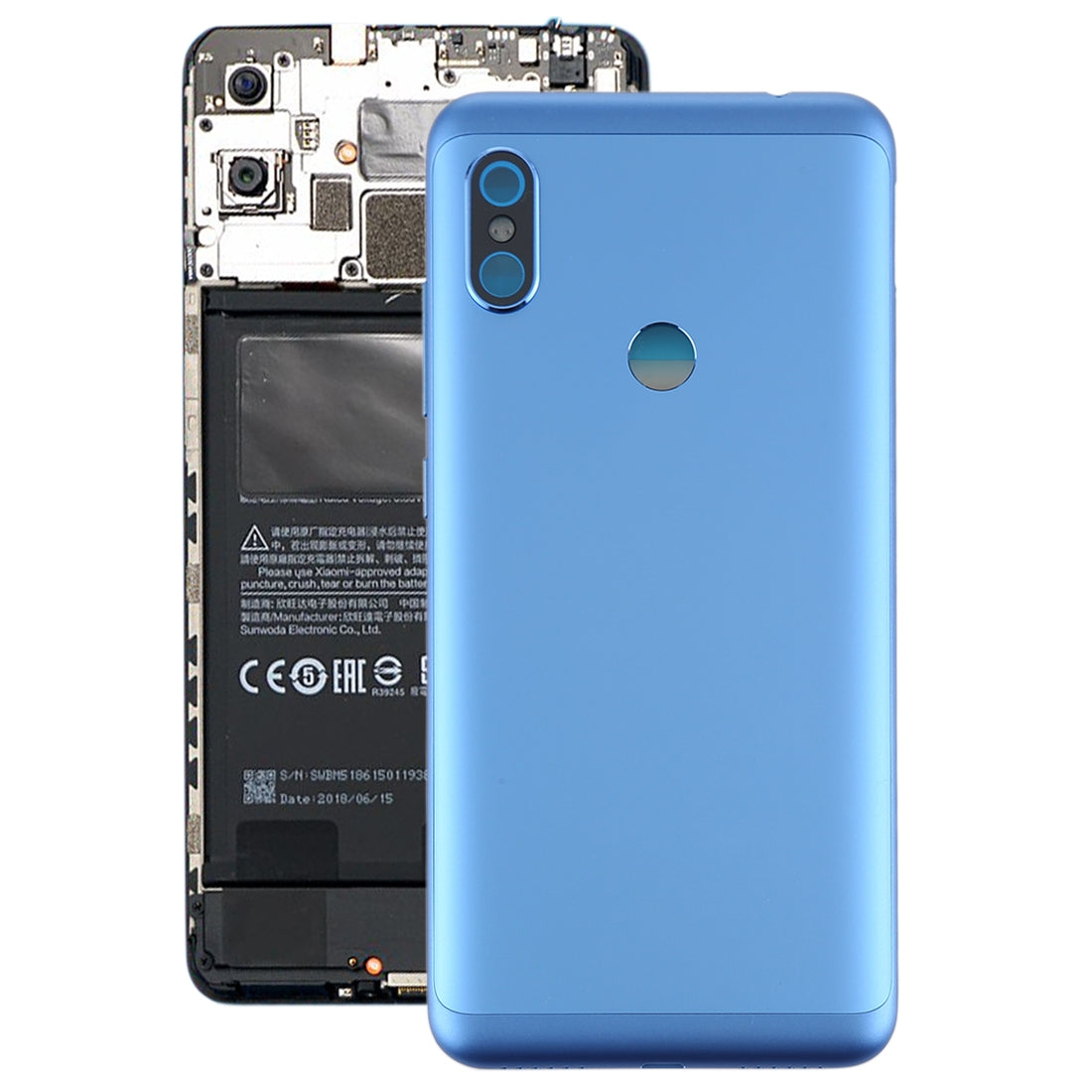 Tapa Bateria Back Cover Xiaomi Redmi Note 6 Pro Azul