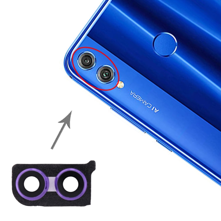 Couvercle d'objectif d'appareil photo pour Huawei Honor 8X (violet foncé)