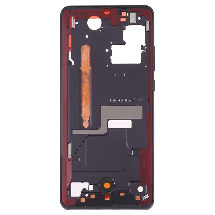 Front Housing LCD Frame Bezel Plate with Side Keys for Huawei P30 Pro (Black)