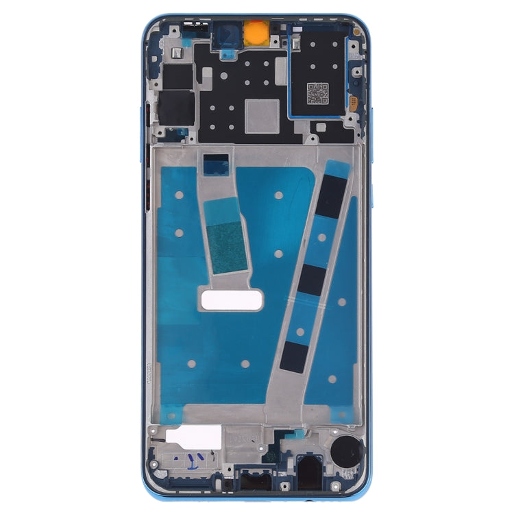Front Housing LCD Frame Bezel Plate with Side Keys for Huawei P30 Lite (24MP) (Blue)