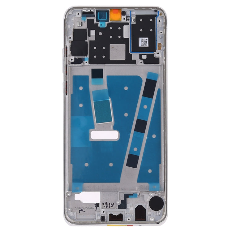 Front Housing LCD Frame Bezel Plate with Side Keys for Huawei P30 Lite (24MP) (Silver)