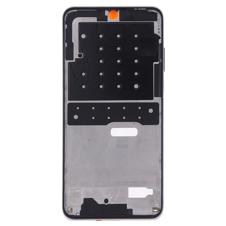 Placa de Bisel de Marco LCD de Carcasa Frontal con Teclas Laterales Para Huawei P30 Lite (24MP) (Plateado)