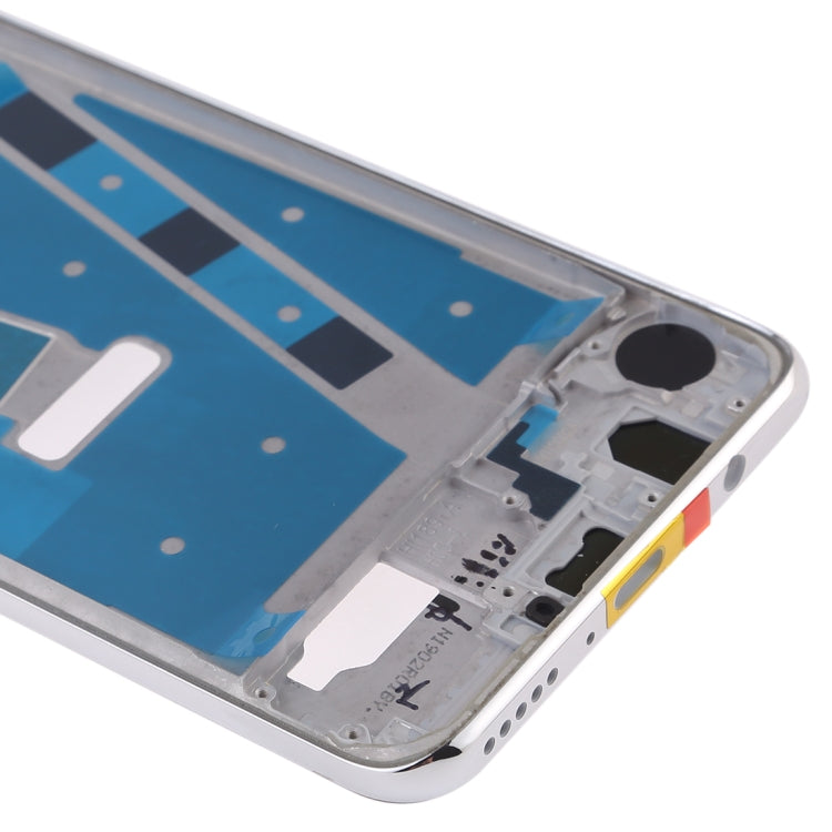 Placa de Bisel de Marco LCD de Carcasa Frontal con Teclas Laterales Para Huawei P30 Lite (24MP) (Plateado)