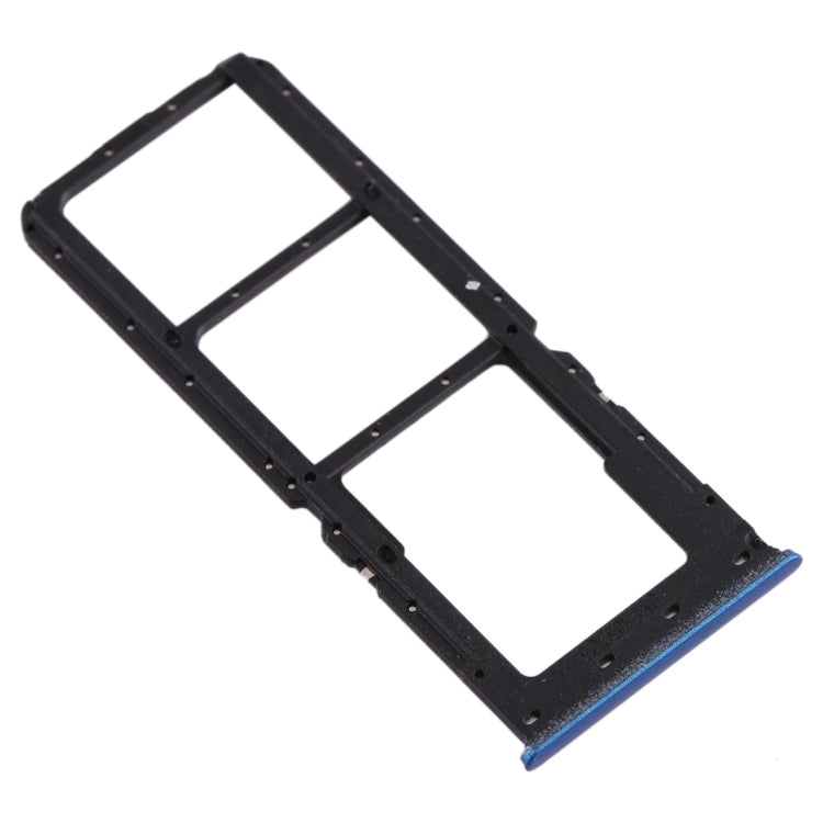 Plateau de carte SIM + plateau de carte SIM + plateau de carte Micro SD pour Oppo A11x / A11 / A9 (2020) / A5 (2020) (Bleu)