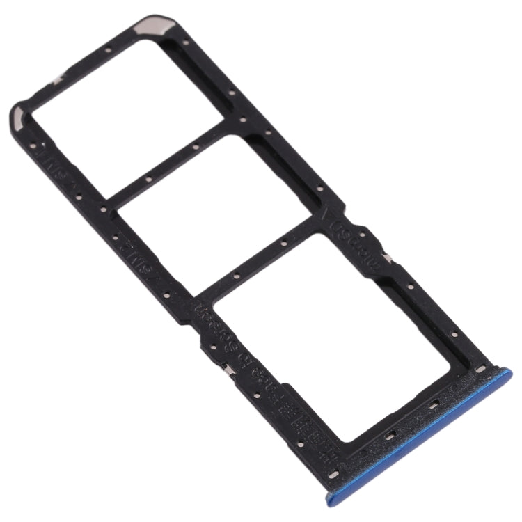 SIM Card Tray + SIM Card Tray + Micro SD Card Tray for Oppo A11 (Blue)