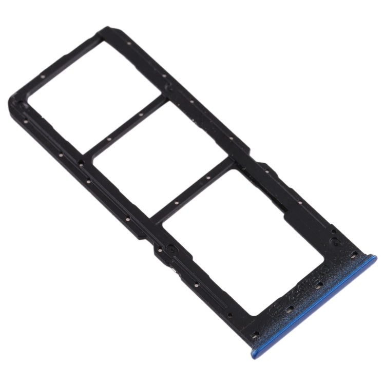 SIM Card Tray + SIM Card Tray + Micro SD Card Tray for Oppo A11 (Blue)