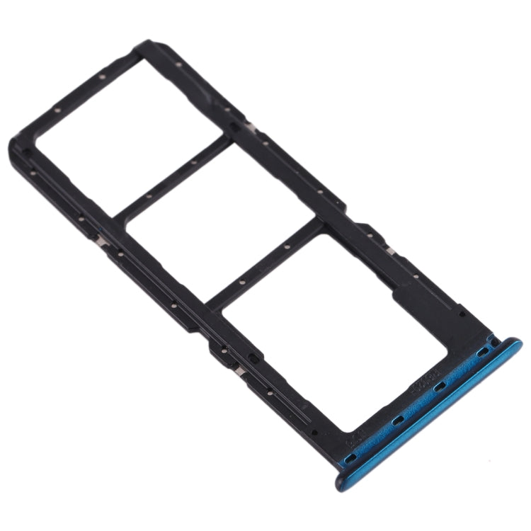 Plateau de carte SIM + plateau de carte SIM + plateau de carte Micro SD pour Realme X2 (bleu)