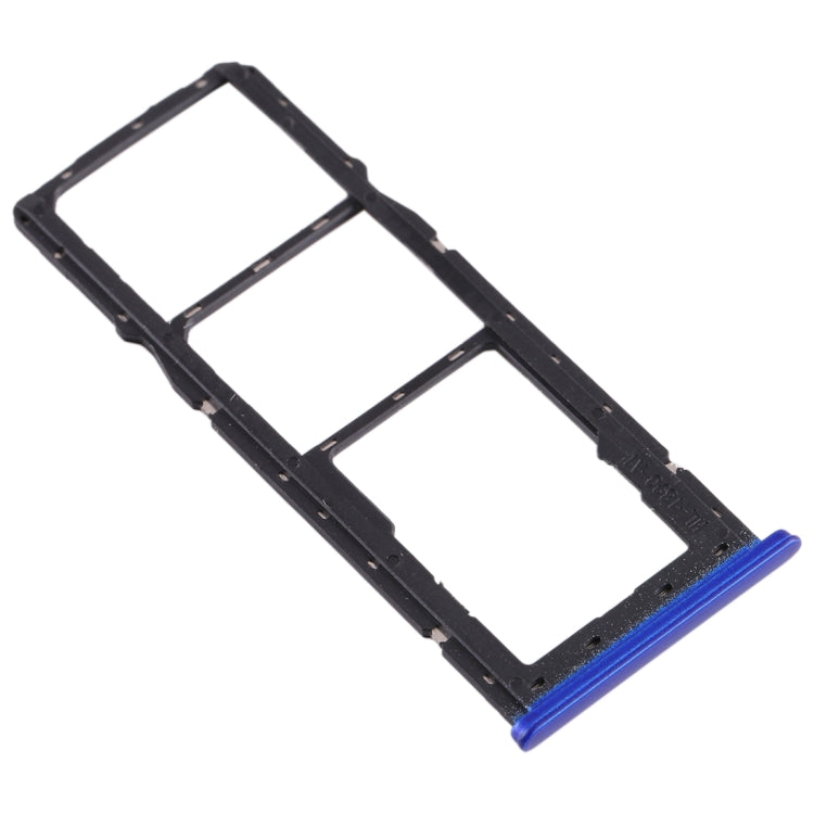 Plateau de carte SIM + plateau de carte SIM + plateau de carte Micro SD pour Realme 2 (bleu)