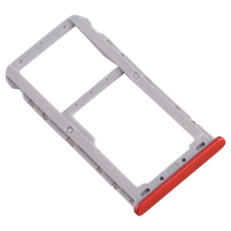 SIM Card Tray + SIM / Micro SD Card Tray For Meizu M6T (Red)