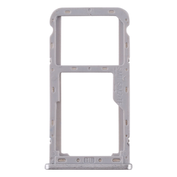 SIM Card Tray + SIM / Micro SD Card Tray for Meizu M6T (Silver)