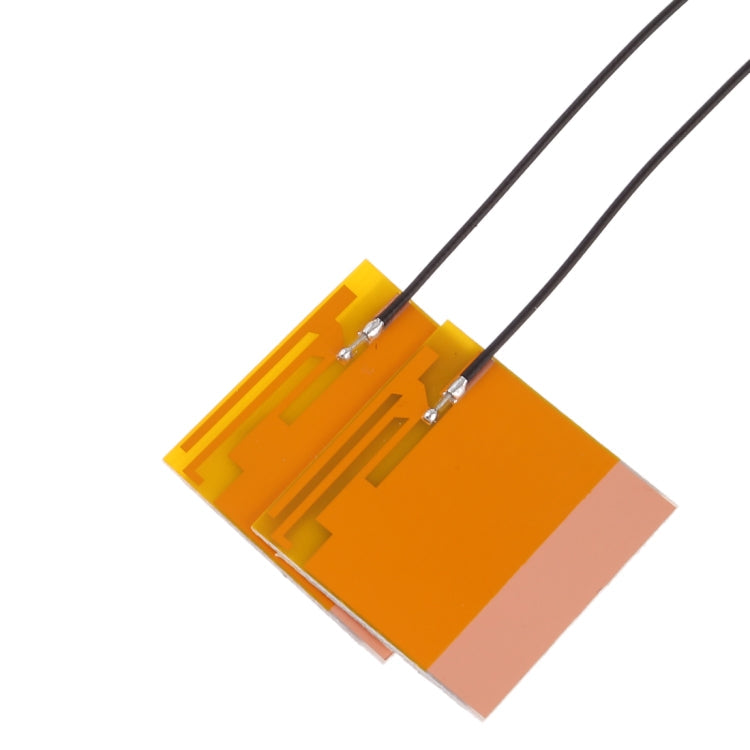 1 par Mini PCI-E Wifi Antena interna Universal Portátil Wifi Bluetooth Antena de película amarilla Para Tableta de Tarjeta de red Inalámbrica