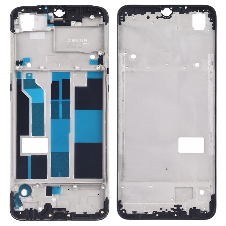 Placa de Bisel de Marco LCD de Carcasa Frontal Para Oppo F9 / A7X (Negro)