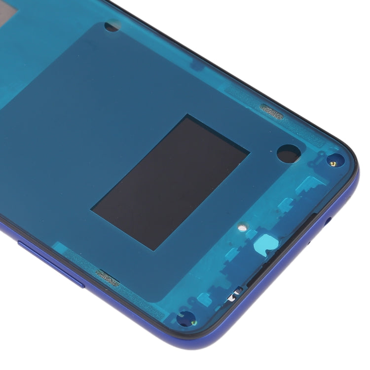 Plaque de cadre intermédiaire avec touches latérales pour Xiaomi Redmi 7 (Bleu)