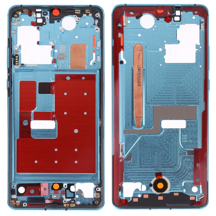 Front Housing LCD Frame Bezel Plate with Side Keys for Huawei P30 Pro (Twilight)