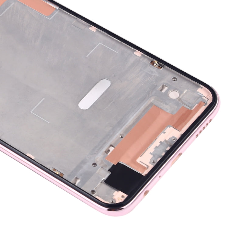 Placa de Bisel de Marco LCD de Carcasa Frontal con Teclas Laterales Para Huawei Y9 (2019) (Rosa)