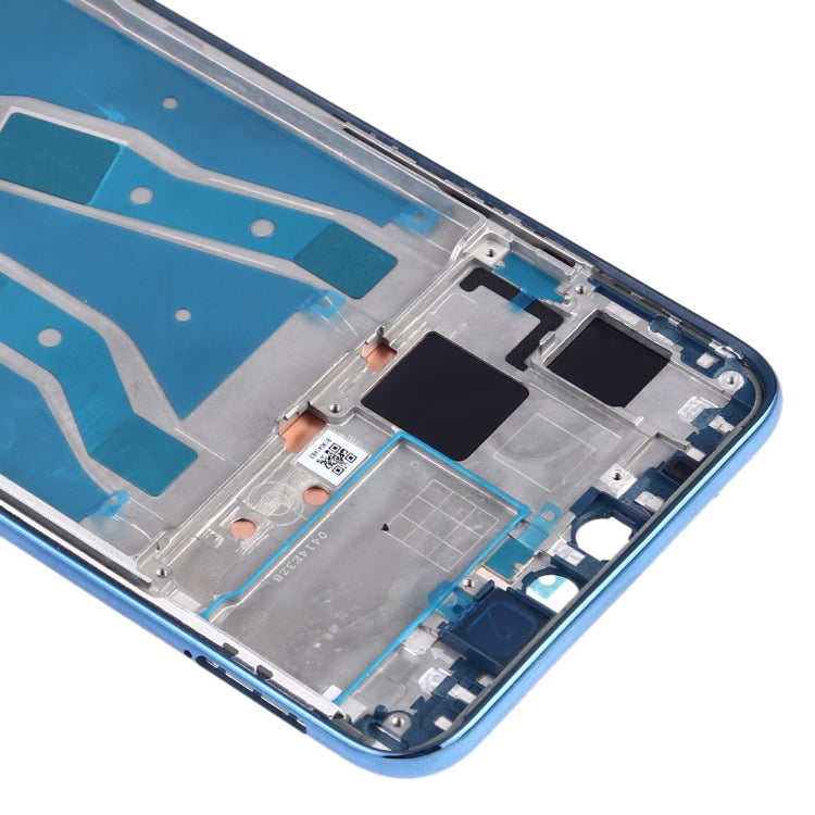Plaque de lunette du cadre LCD du boîtier avant avec touches latérales pour Huawei Y9 (2019) (Bleu)