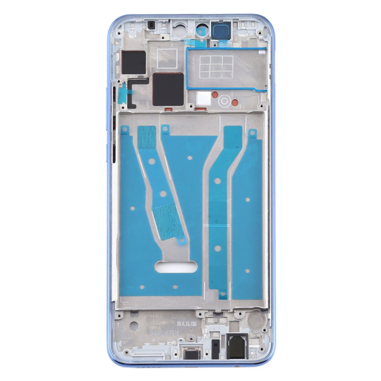 Plaque de lunette du cadre LCD du boîtier avant avec touches latérales pour Huawei Y9 (2019) (Argent)