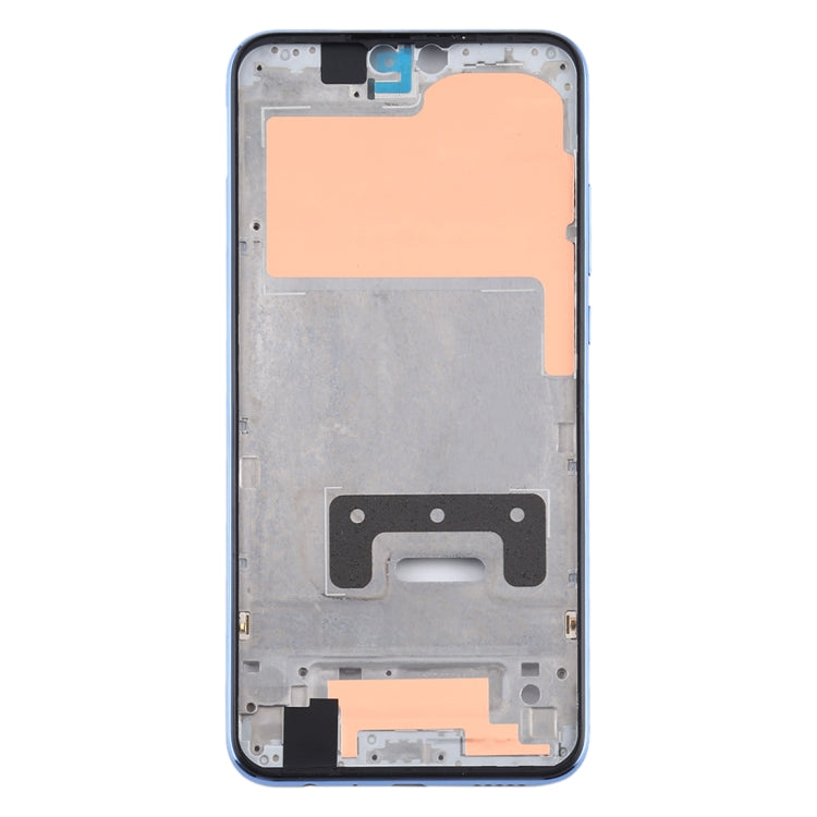 Placa de Bisel de Marco LCD de Carcasa Frontal con Teclas Laterales Para Huawei Y9 (2019) (Plateado)