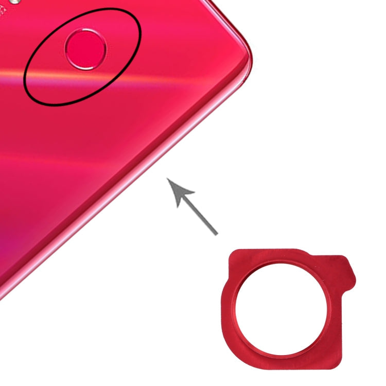 Anillo Protector de Huellas Dactilares Para Huawei Nova 4 (Rojo)