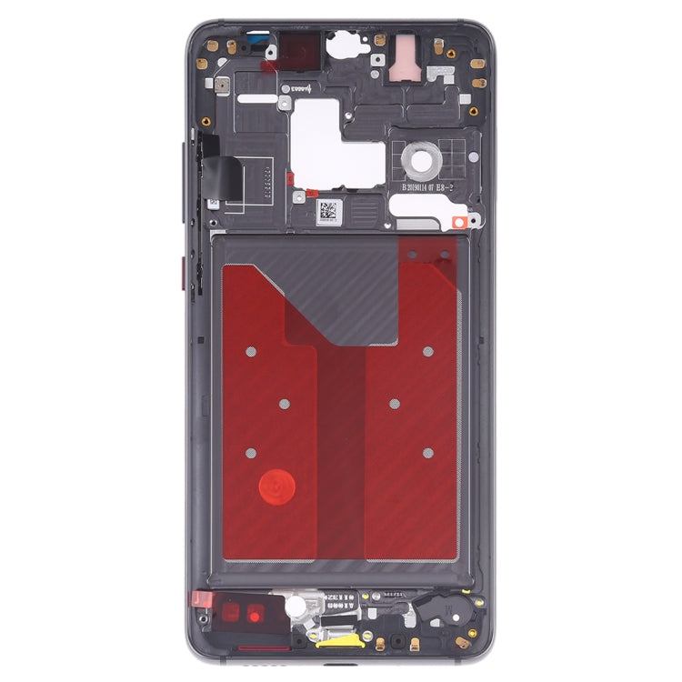 Placa de Bisel de Marco LCD de Carcasa Frontal con Teclas Laterales Para Huawei Mate 20 (Negro)