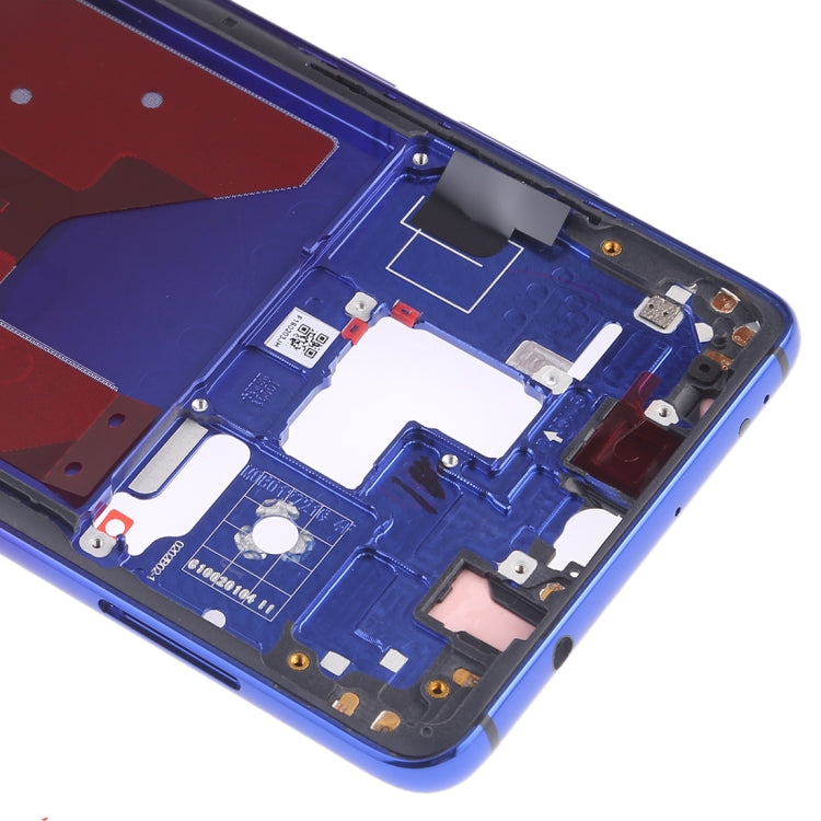 Plaque de lunette du cadre LCD du boîtier avant avec touches latérales pour Huawei Mate 20 (bleu crépuscule)