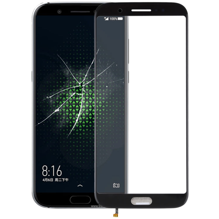 Front Screen Outer Glass Lens for Xiaomi Black Shark (Black)